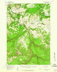 Tower Junction Wyoming Historical topographic map, 1:62500 scale, 15 X 15 Minute, Year 1959