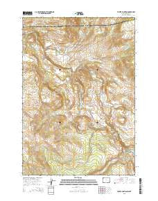 Tower Junction Wyoming Current topographic map, 1:24000 scale, 7.5 X 7.5 Minute, Year 2015