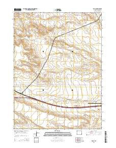 Tracy Wyoming Current topographic map, 1:24000 scale, 7.5 X 7.5 Minute, Year 2015