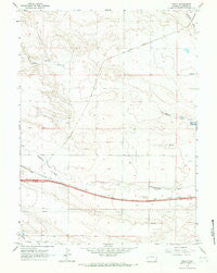 Tracy Wyoming Historical topographic map, 1:24000 scale, 7.5 X 7.5 Minute, Year 1963