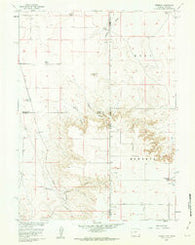 Tremain Wyoming Historical topographic map, 1:24000 scale, 7.5 X 7.5 Minute, Year 1960
