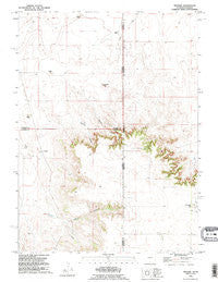 Tremain Wyoming Historical topographic map, 1:24000 scale, 7.5 X 7.5 Minute, Year 1990