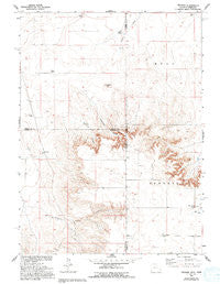 Tremain Wyoming Historical topographic map, 1:24000 scale, 7.5 X 7.5 Minute, Year 1960