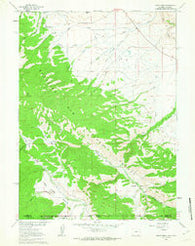 Trent Creek Wyoming Historical topographic map, 1:24000 scale, 7.5 X 7.5 Minute, Year 1961