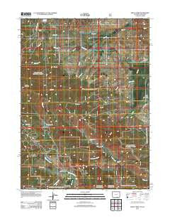 Trent Creek Wyoming Historical topographic map, 1:24000 scale, 7.5 X 7.5 Minute, Year 2012