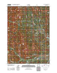 Triple Peak Wyoming Historical topographic map, 1:24000 scale, 7.5 X 7.5 Minute, Year 2012