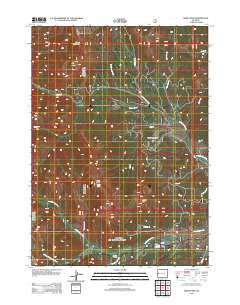 Triple Peak Wyoming Historical topographic map, 1:24000 scale, 7.5 X 7.5 Minute, Year 2012
