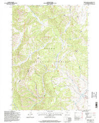 Tripod Peak Wyoming Historical topographic map, 1:24000 scale, 7.5 X 7.5 Minute, Year 1996