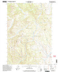 Tripod Peak Wyoming Historical topographic map, 1:24000 scale, 7.5 X 7.5 Minute, Year 1996