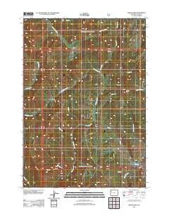 Tripod Peak Wyoming Historical topographic map, 1:24000 scale, 7.5 X 7.5 Minute, Year 2012