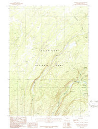 Trischman Knob Wyoming Historical topographic map, 1:24000 scale, 7.5 X 7.5 Minute, Year 1986