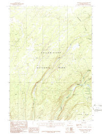 Trischman Knob Wyoming Historical topographic map, 1:24000 scale, 7.5 X 7.5 Minute, Year 1986