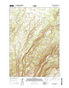 Trischman Knob Wyoming Current topographic map, 1:24000 scale, 7.5 X 7.5 Minute, Year 2015