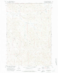 Truman Draw Wyoming Historical topographic map, 1:24000 scale, 7.5 X 7.5 Minute, Year 1971