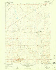 Tule Butte Wyoming Historical topographic map, 1:24000 scale, 7.5 X 7.5 Minute, Year 1958