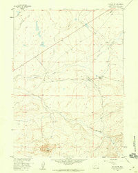 Tule Butte Wyoming Historical topographic map, 1:24000 scale, 7.5 X 7.5 Minute, Year 1958