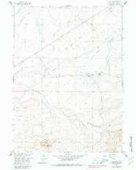 Tule Butte Wyoming Historical topographic map, 1:24000 scale, 7.5 X 7.5 Minute, Year 1958