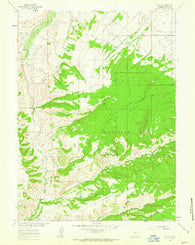 Tullis Wyoming Historical topographic map, 1:24000 scale, 7.5 X 7.5 Minute, Year 1961