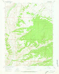 Tullis Wyoming Historical topographic map, 1:24000 scale, 7.5 X 7.5 Minute, Year 1961