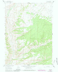 Tullis Wyoming Historical topographic map, 1:24000 scale, 7.5 X 7.5 Minute, Year 1961
