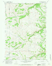 Turk Springs Wyoming Historical topographic map, 1:24000 scale, 7.5 X 7.5 Minute, Year 1967