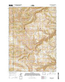 Turk Springs Wyoming Current topographic map, 1:24000 scale, 7.5 X 7.5 Minute, Year 2015