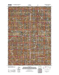 Turnercrest Wyoming Historical topographic map, 1:24000 scale, 7.5 X 7.5 Minute, Year 2012