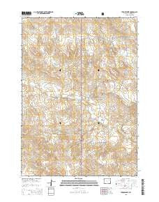 Turnercrest Wyoming Current topographic map, 1:24000 scale, 7.5 X 7.5 Minute, Year 2015