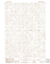 Turnercrest Wyoming Historical topographic map, 1:24000 scale, 7.5 X 7.5 Minute, Year 1984