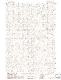 Turnercrest Wyoming Historical topographic map, 1:24000 scale, 7.5 X 7.5 Minute, Year 1984