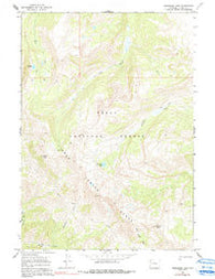 Turquoise Lake Wyoming Historical topographic map, 1:24000 scale, 7.5 X 7.5 Minute, Year 1965