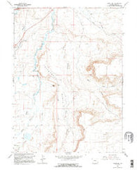 Turtle Hill Wyoming Historical topographic map, 1:24000 scale, 7.5 X 7.5 Minute, Year 1965
