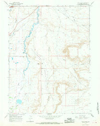 Turtle Hill Wyoming Historical topographic map, 1:24000 scale, 7.5 X 7.5 Minute, Year 1965