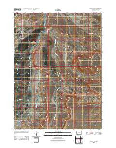 Turtle Hill Wyoming Historical topographic map, 1:24000 scale, 7.5 X 7.5 Minute, Year 2012