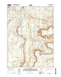 Turtle Hill Wyoming Current topographic map, 1:24000 scale, 7.5 X 7.5 Minute, Year 2015