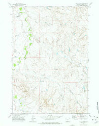 Tuttle Draw Wyoming Historical topographic map, 1:24000 scale, 7.5 X 7.5 Minute, Year 1972