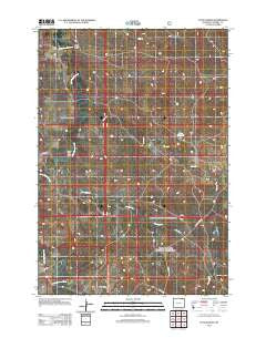 Tuttle Draw Wyoming Historical topographic map, 1:24000 scale, 7.5 X 7.5 Minute, Year 2012