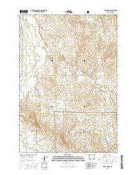 Tuttle Draw Wyoming Current topographic map, 1:24000 scale, 7.5 X 7.5 Minute, Year 2015
