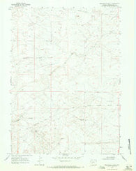 Twelvemile Knoll Wyoming Historical topographic map, 1:24000 scale, 7.5 X 7.5 Minute, Year 1968