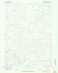 Twelvemile Knoll Wyoming Historical topographic map, 1:24000 scale, 7.5 X 7.5 Minute, Year 1968