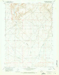 Twelvemile Sink Wyoming Historical topographic map, 1:24000 scale, 7.5 X 7.5 Minute, Year 1968