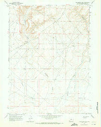 Twelvemile Sink Wyoming Historical topographic map, 1:24000 scale, 7.5 X 7.5 Minute, Year 1968
