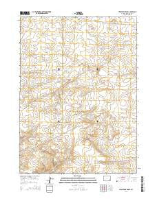 Twelvemile Knoll Wyoming Current topographic map, 1:24000 scale, 7.5 X 7.5 Minute, Year 2015