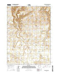 Twelvemile Sink Wyoming Current topographic map, 1:24000 scale, 7.5 X 7.5 Minute, Year 2015