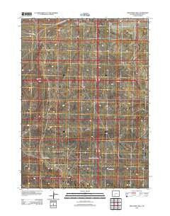 Twelvemile Well Wyoming Historical topographic map, 1:24000 scale, 7.5 X 7.5 Minute, Year 2012