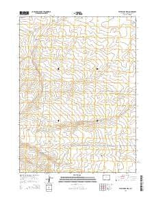 Twelvemile Well Wyoming Current topographic map, 1:24000 scale, 7.5 X 7.5 Minute, Year 2015