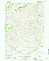 Twentyone Creek Wyoming Historical topographic map, 1:24000 scale, 7.5 X 7.5 Minute, Year 1956