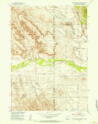 Twentyone Divide Wyoming Historical topographic map, 1:24000 scale, 7.5 X 7.5 Minute, Year 1951