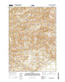 Twentyone Creek Wyoming Current topographic map, 1:24000 scale, 7.5 X 7.5 Minute, Year 2015