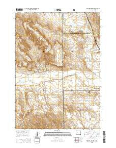 Twentyone Divide Wyoming Current topographic map, 1:24000 scale, 7.5 X 7.5 Minute, Year 2015